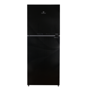 REF 9173 CHROME HAIRLINE BLACK Double Door Refrigerator