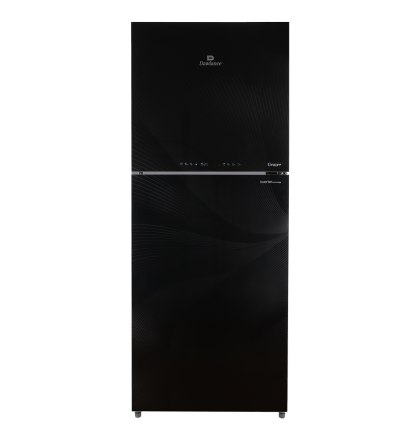 REF 9173 CHROME HAIRLINE BLACK Double Door Refrigerator